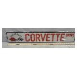 Corvette Metal Sign