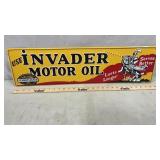 Invader Oil Metal Sign