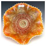 Dugan Peach Opal Persian Garden Large Bowl