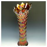 Fenton Amethyst Rustic Funeral Vase