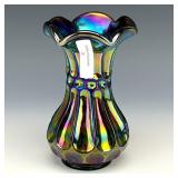 Imperial Electric Purple Thumbprint & Oval Vase