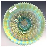 Northwood Aqua Opal Three Fruits Plate