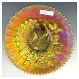 Northwood Green Peacocks Plate