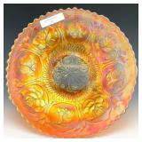 Fenton Marigold Dragon & Lotus Plate