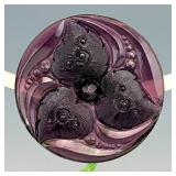 Amethyst Swirling Hearts Hatpin
