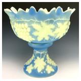 NW Custard/Blue Stain Grape & Cable Punch Bowl