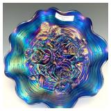 Northwood Blue Rose Show Bowl