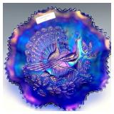 Northwood Blue Peacocks Bowl