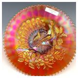 Northwood Lavendar Peacocks Plate