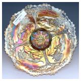 Fenton Marigold Lions Plate