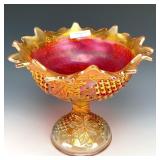 Northwood Marigold Grape & Cable Large Compote
