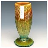 Northwood Aqua Opal Corn Vase
