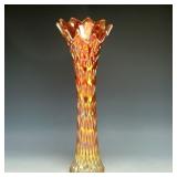 Fenton Marigold Rustic Funeral Vase