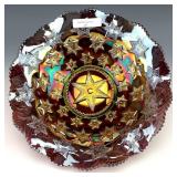 Millersburg Amethyst Many Stars Bowl