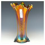 Northwood Sapphire Drapery Vase