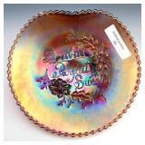 Fenton Amethyst Dreibus Parfait Sweets Plate