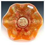 Dugan Peach Opal Heavy Grape Bowl