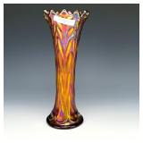 Northwood Lavendar Leaf Columns Vase