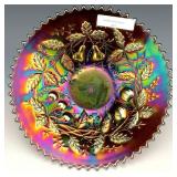 Northwood Elec Purple Fruits & Flowers Plate
