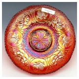 Fenton Amberina Dragon & Lotus Bowl