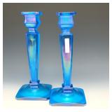 Northwood Celeste Blue Six-Six-One Candlestick Set