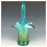 Imperial Teal Waffle Block Basket