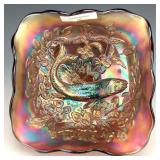 Millersburg Amethyst Trout & Fly Bowl