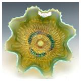 Northwood Aqua Opal Sunflower Bowl