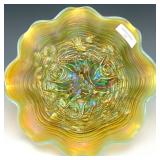 Northwood Aqua Opal Rose Show Bowl