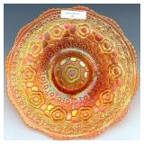 Fenton Marigold Captive Rose Plate
