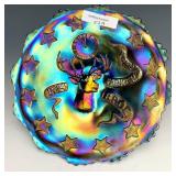 Fenton Blue Elk Plate