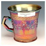 Fenton Red Orange Tree Mug