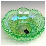 IG Ice Green Whirling Star Bowl