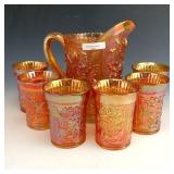 IG Marigold Lustre Rose Water Set