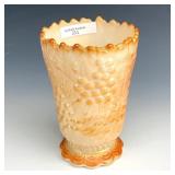 IG Marigold on Milkglass Grape Vase