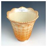 IG Marigold on Milkglass Block & Daisy Ruffled Vas