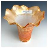 IG Marigold on Milkglass Block & Daisy Ruffled Vas