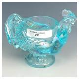 IG Ice Blue Rooster Dish