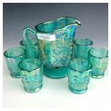 Westmoreland Teal Grape Mini Water Set