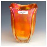 Fenton Marigold Ribbed Vase