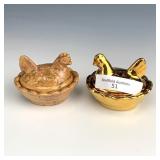 Porcelian Mini Hen on Nest Lot