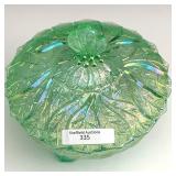 IG Ice Green Acanthus Leaf Covered Dish