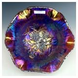 Imperial Lustre Rose Amber Footed Bowl