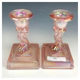 LIG Pink Fish Candle Holder Set