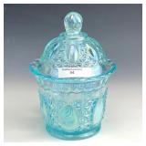 IG Ice Blue Beaded Jewel Candy Dish