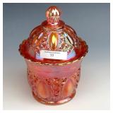 IG Marigold Beaded Jewel Covered Dish