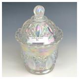 IG White Beaded Jewel Covered Dish