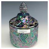 Fenton Amethyst Grape Covered Dish