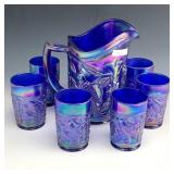 IG Cobalt Blue Robin Water Set