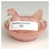 Westmoreland Pink Opal Mini Hen on Nest